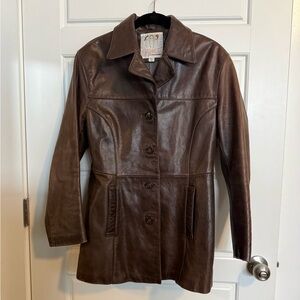 Brown Leather Women's Jacket
